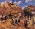 la cosecha 1883 Camille Pissarro
